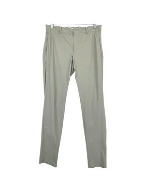 PT Torino Epsilon Pants Mens 34x32 Gray Slim Tapered Kinetic Travel Work Commute